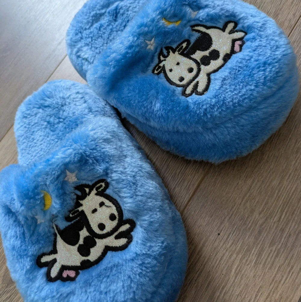 Cow Moon Slippers